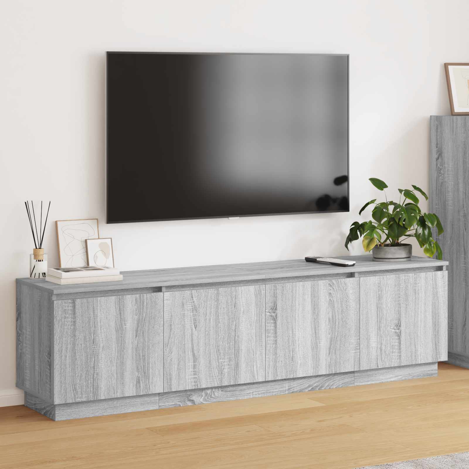 TV-kast Grijs Sonoma 180 x 38 x 49 cm Bewerkt hout – afbeelding 1