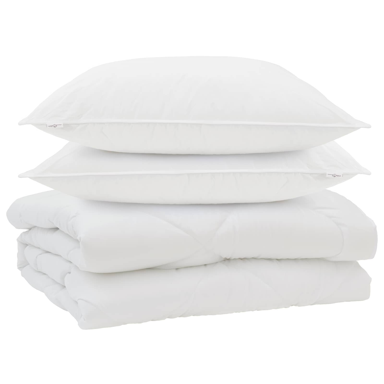 Dekbed met kussen 3 st Wit Microfibre – afbeelding 2