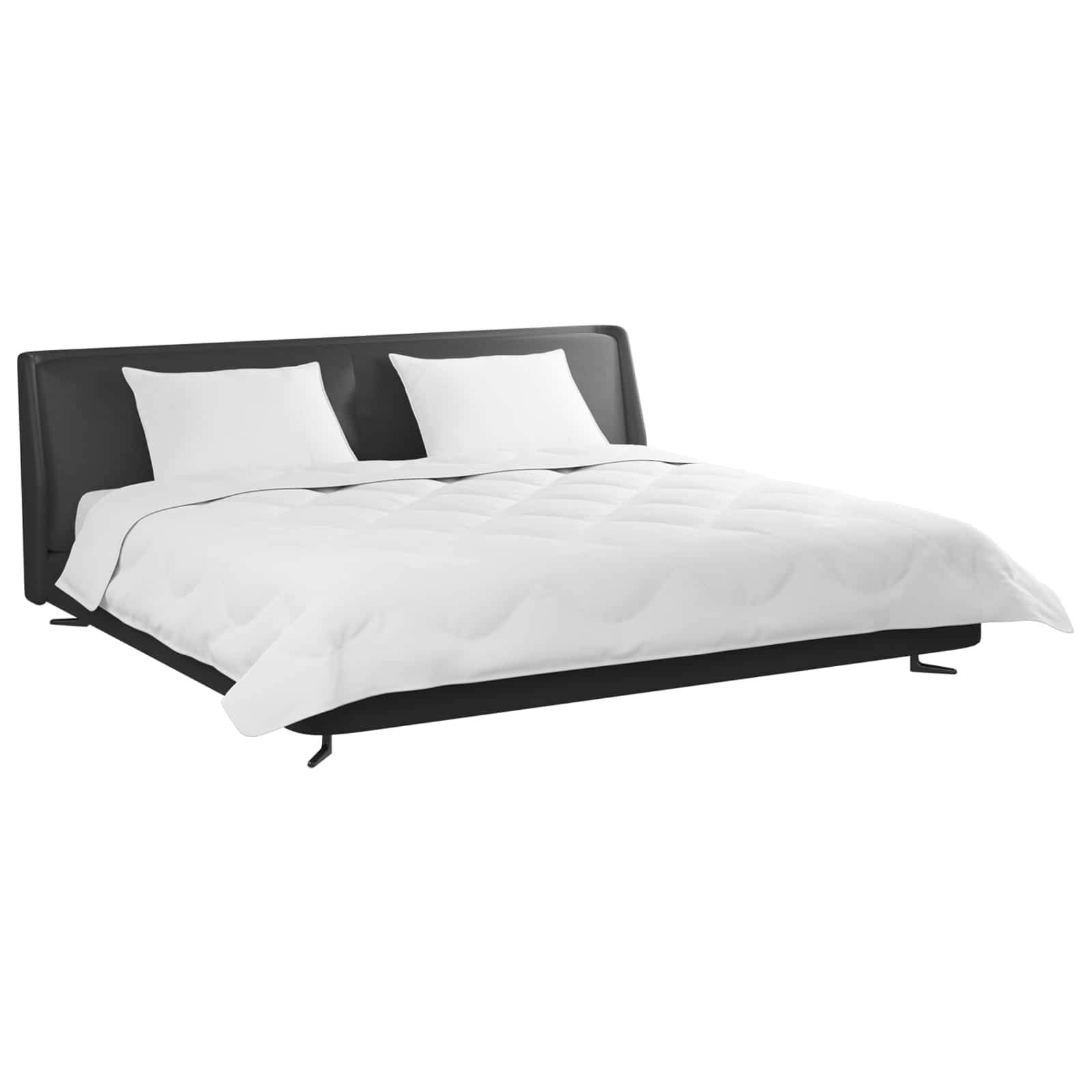 Winter Dekbed met kussen 3 st Wit Microvezel – afbeelding 3