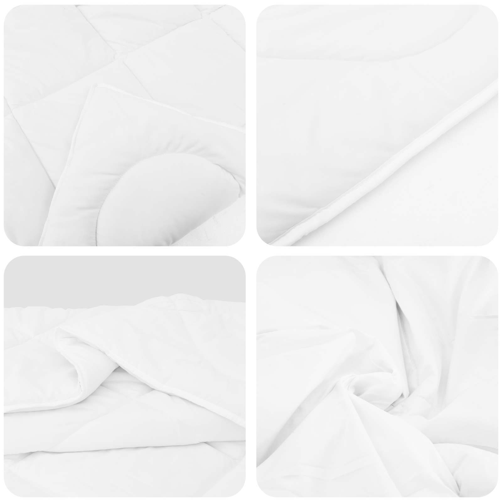 Winter Dekbed met kussen 3 st Wit Microvezel – afbeelding 6