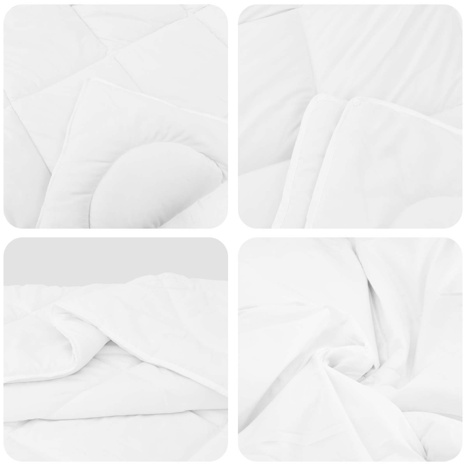 Dekbed met Kussens met kussen 3 st Wit Microvezel – afbeelding 6