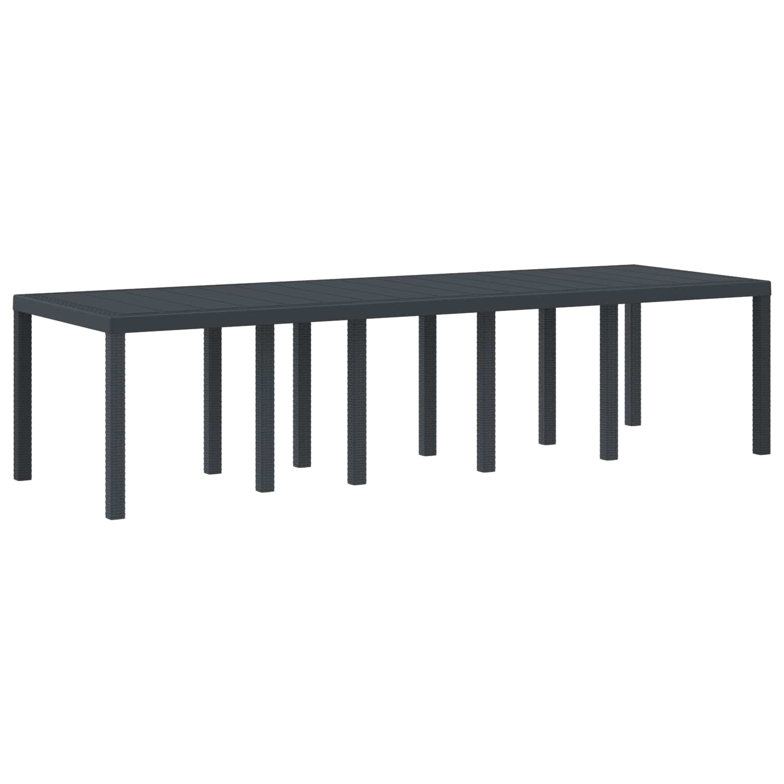 Tuinstafel Antraciet 300 x 100 x 73 cm poly rattan