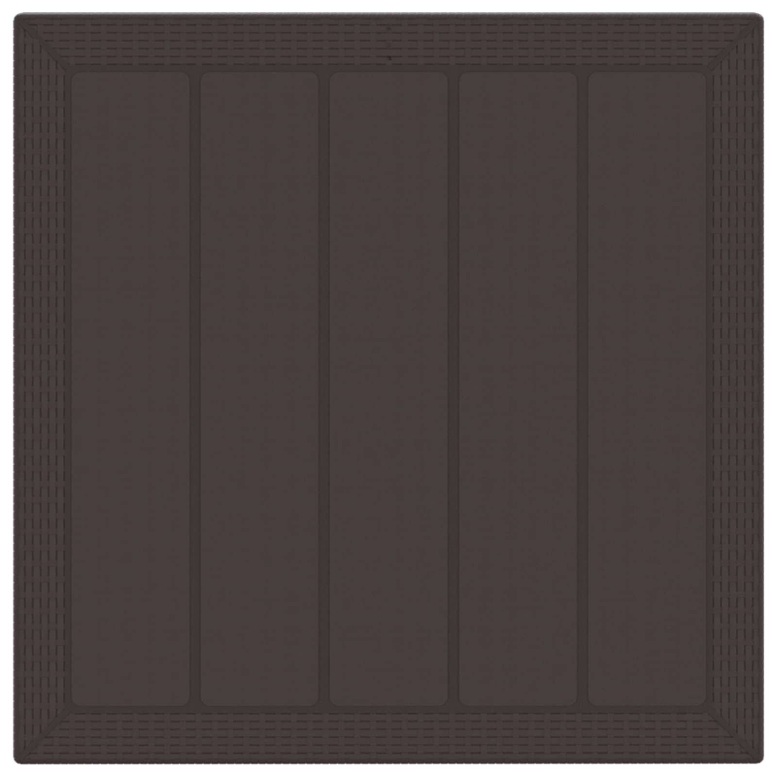 Tuin Eetset 5 pcs Bruin Polypropyleen – afbeelding 2