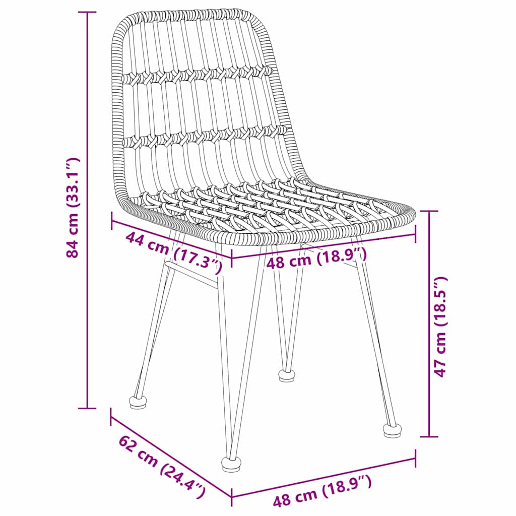 Tuin eettafelset 5 pcs Zwart Gepoedercoat staal – afbeelding 10