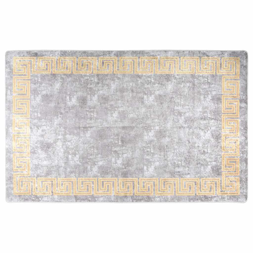 Vloerkleed wasbaar 160x230 cm grijs