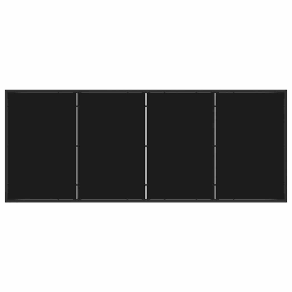 Tuin eettafelset 7 pcs Zwart Gepoedercoat staal – afbeelding 8