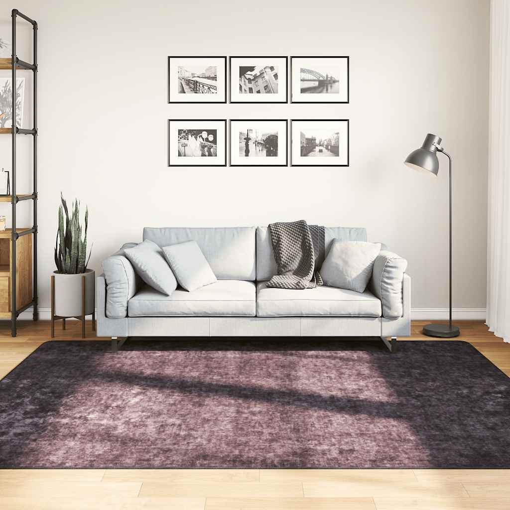 Vloerkleed wasbaar 160x230 cm antracietkleurig