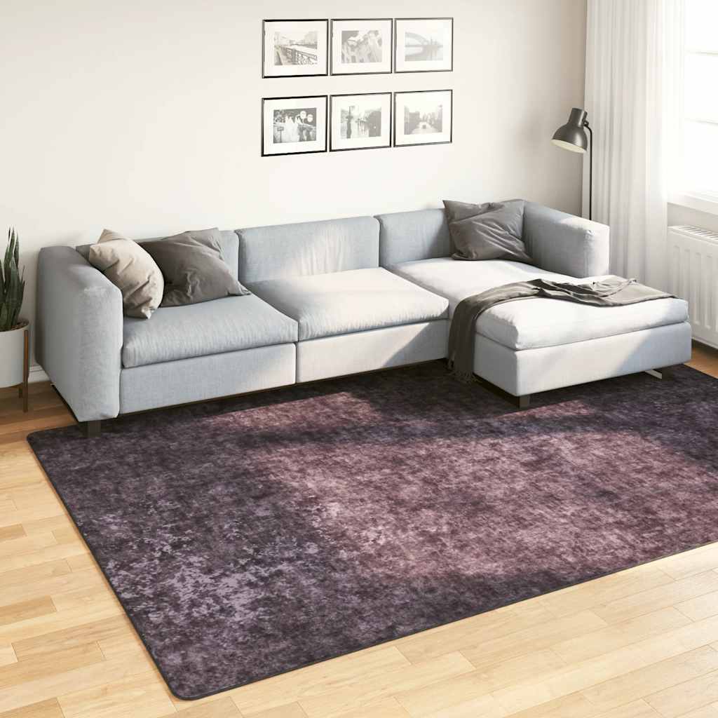 Vloerkleed wasbaar 190x300 cm antracietkleurig