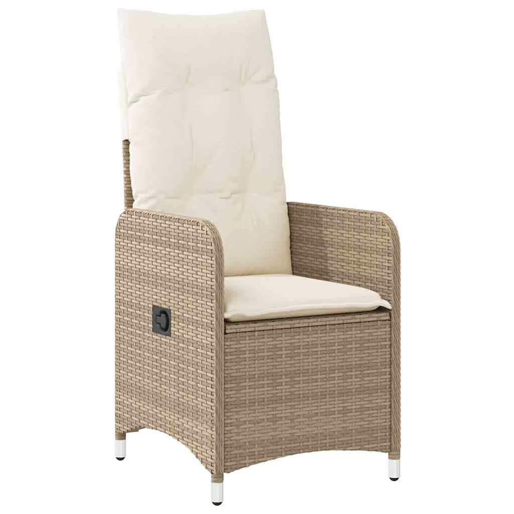 Tuin eettafelset 5 pcs Beige poly rattan – afbeelding 6