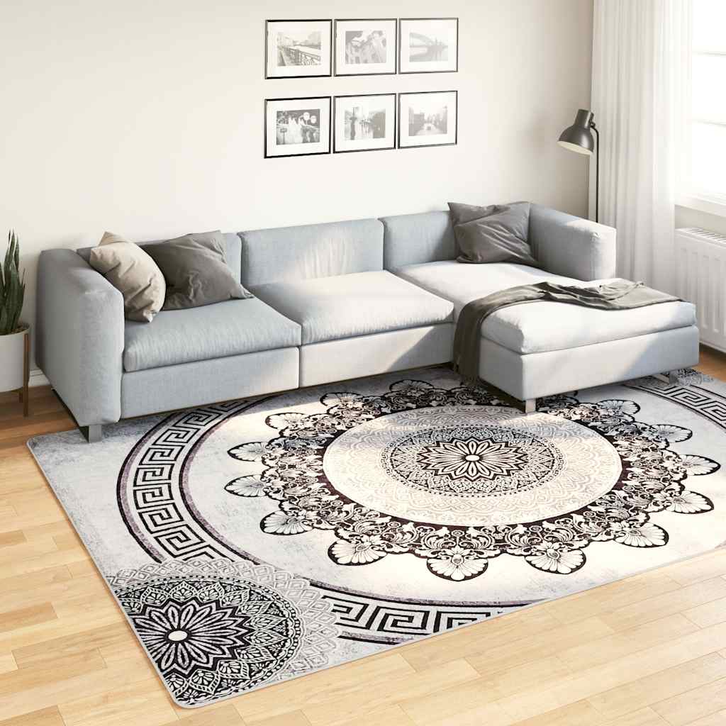 Vloerkleed wasbaar 190x300 cm meerkleurig