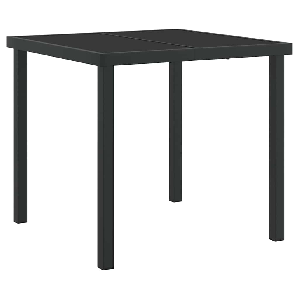Tuin eettafelset met kussen 5 pcs Zwart poly rattan – afbeelding 5