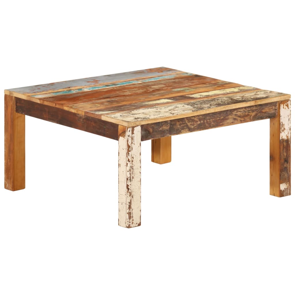Salontafel 80x80x40 cm massief gerecycled hout – afbeelding 10
