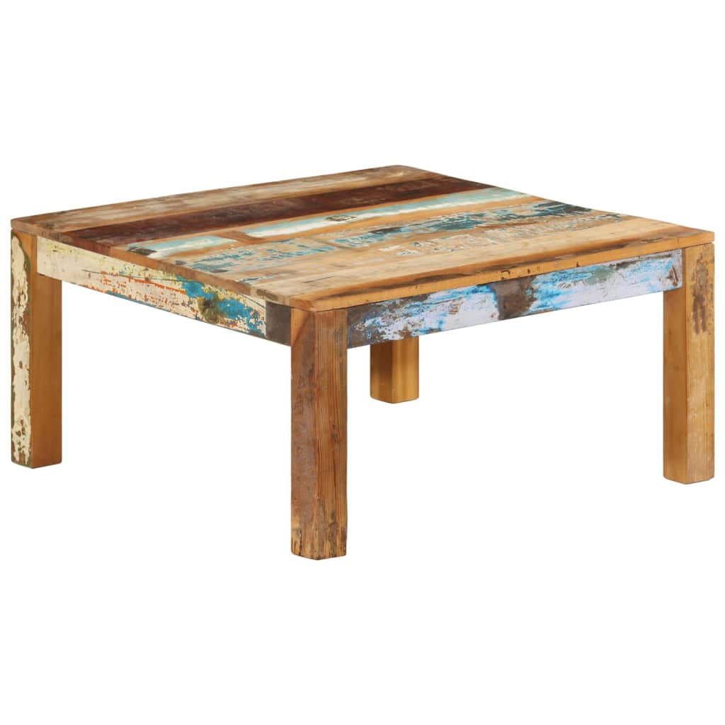 Salontafel 80x80x40 cm massief gerecycled hout – afbeelding 11