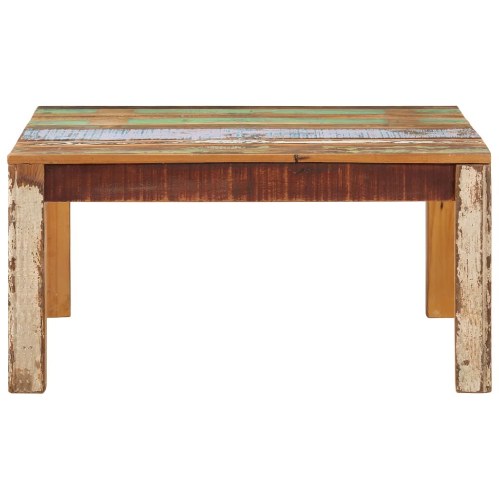 Salontafel 80x80x40 cm massief gerecycled hout – afbeelding 2
