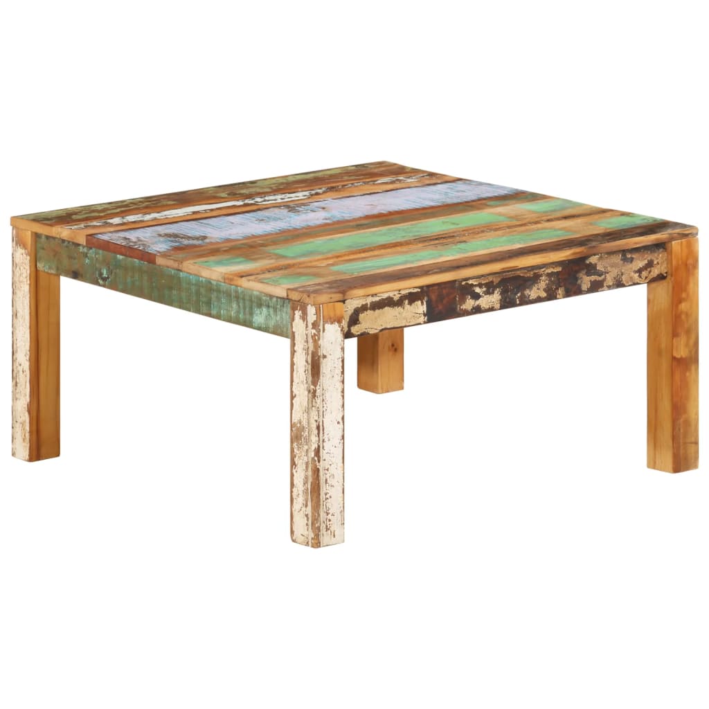 Salontafel 80x80x40 cm massief gerecycled hout – afbeelding 8