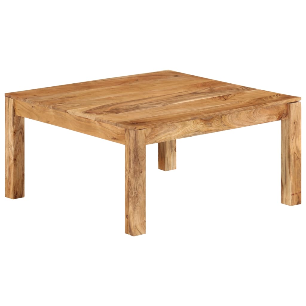Salontafel 80x80x40 cm massief acaciahout – afbeelding 1