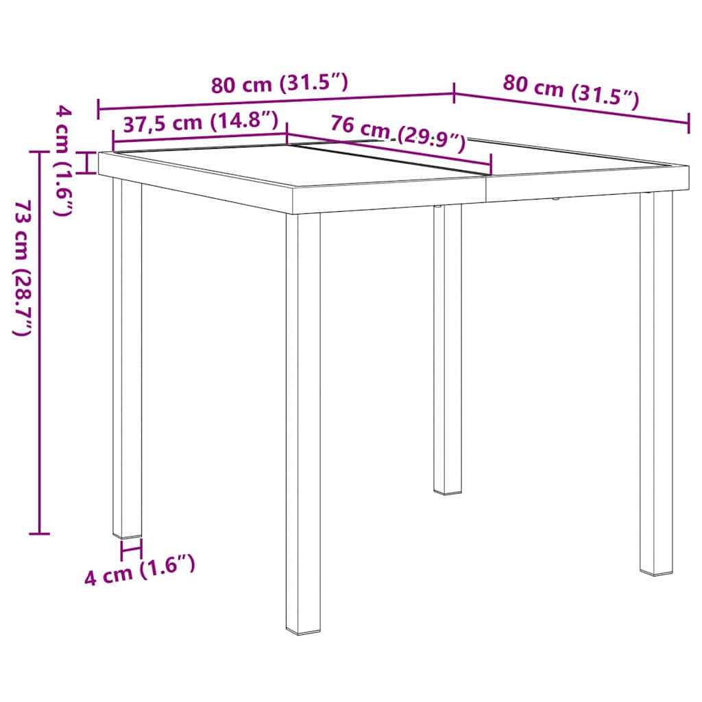 Tuin eettafelset met kussen 5 pcs Grijs poly rattan – afbeelding 11
