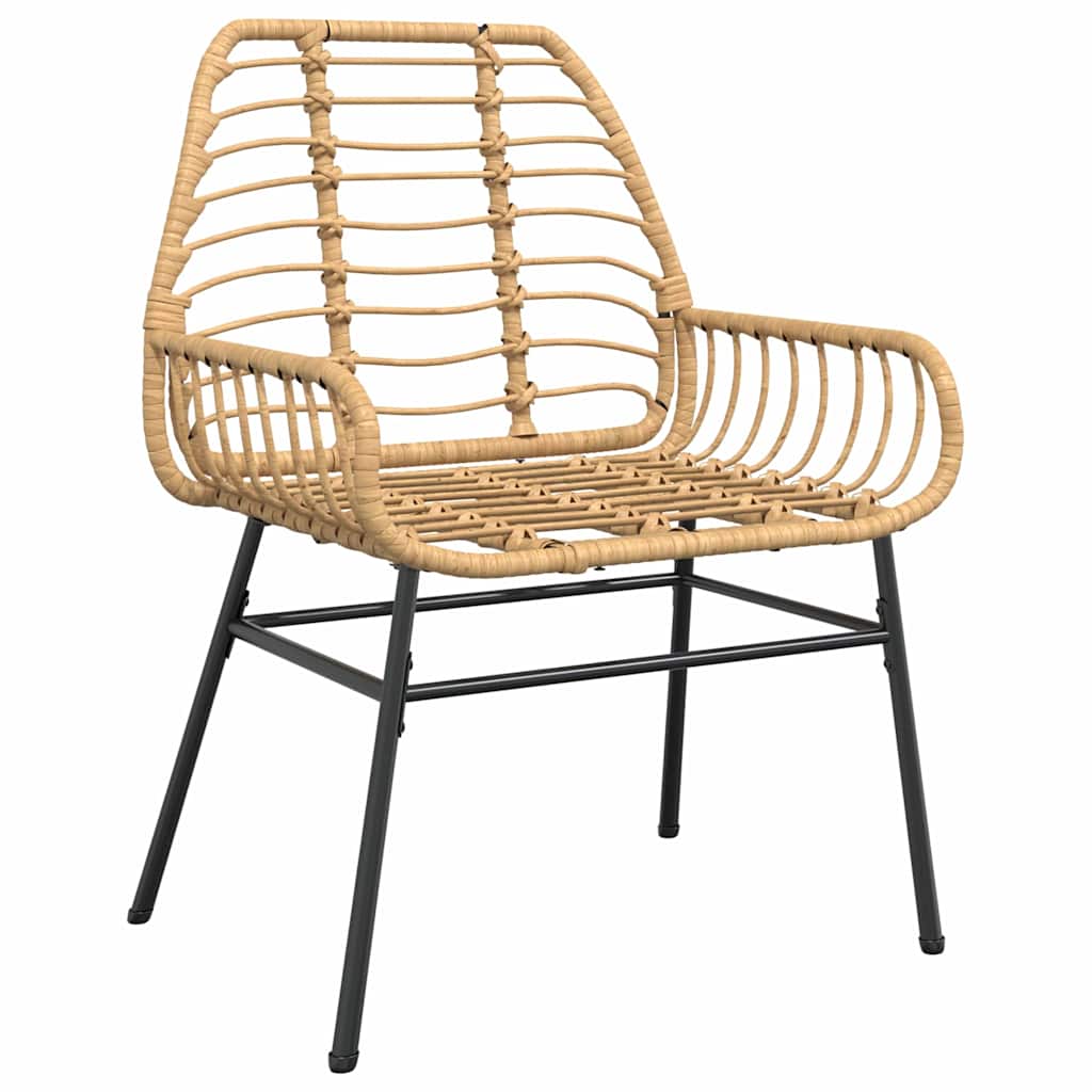 Tuin eettafelset 7 pcs Bruin poly rattan – afbeelding 6