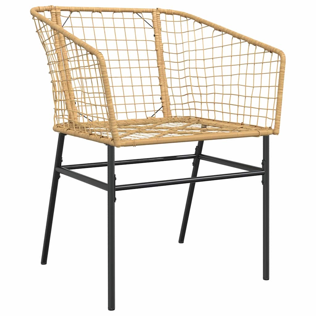 Tuin eettafelset 5 pcs Bruin poly rattan – afbeelding 6