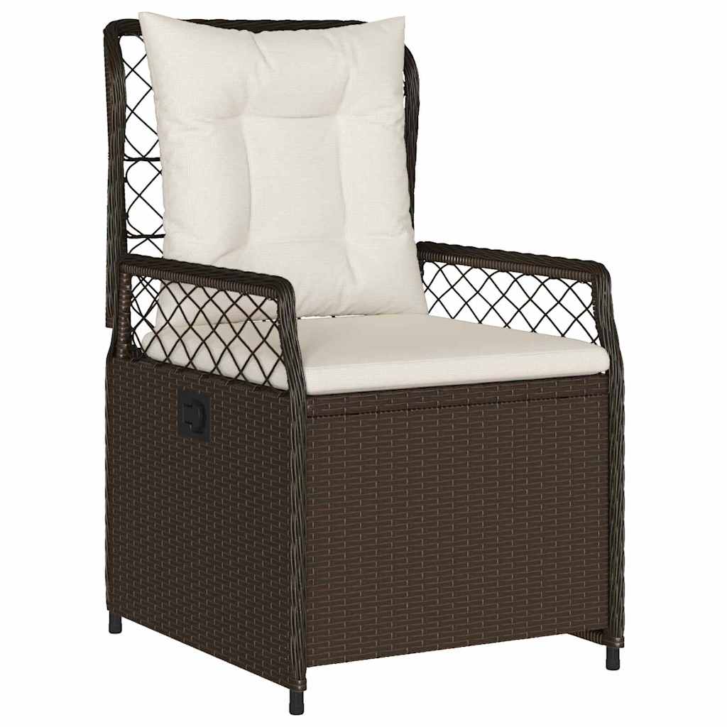 Tuin eettafelset 7 pcs Bruin poly rattan – afbeelding 6