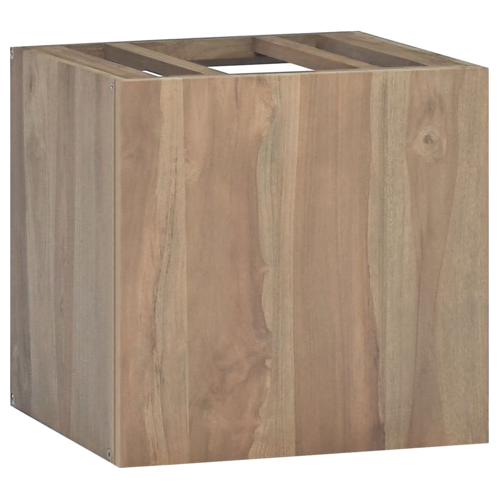 Badkamerwandkast 46x25,5x40 cm massief teakhout – afbeelding 1