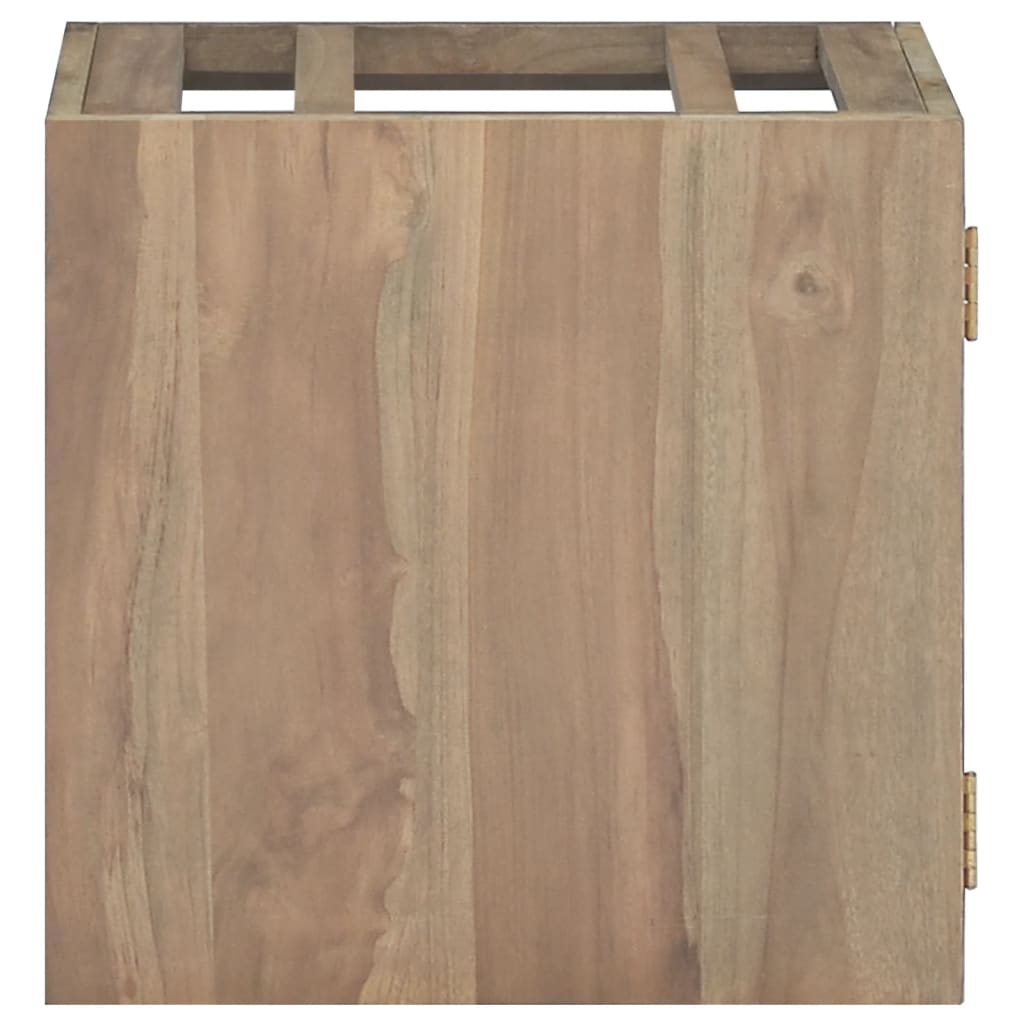 Badkamerwandkast 46x25,5x40 cm massief teakhout – afbeelding 2