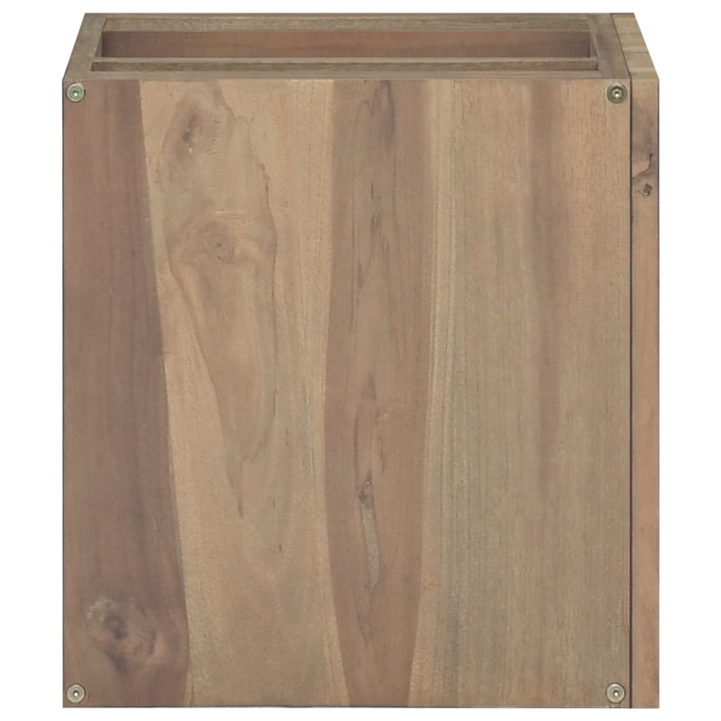 Badkamerwandkast 46x25,5x40 cm massief teakhout – afbeelding 3