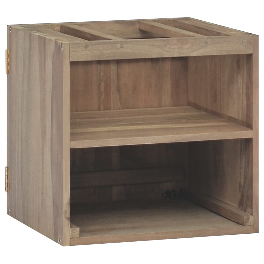 Badkamerwandkast 46x25,5x40 cm massief teakhout – afbeelding 4