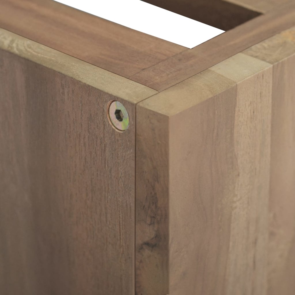 Badkamerwandkast 46x25,5x40 cm massief teakhout – afbeelding 6