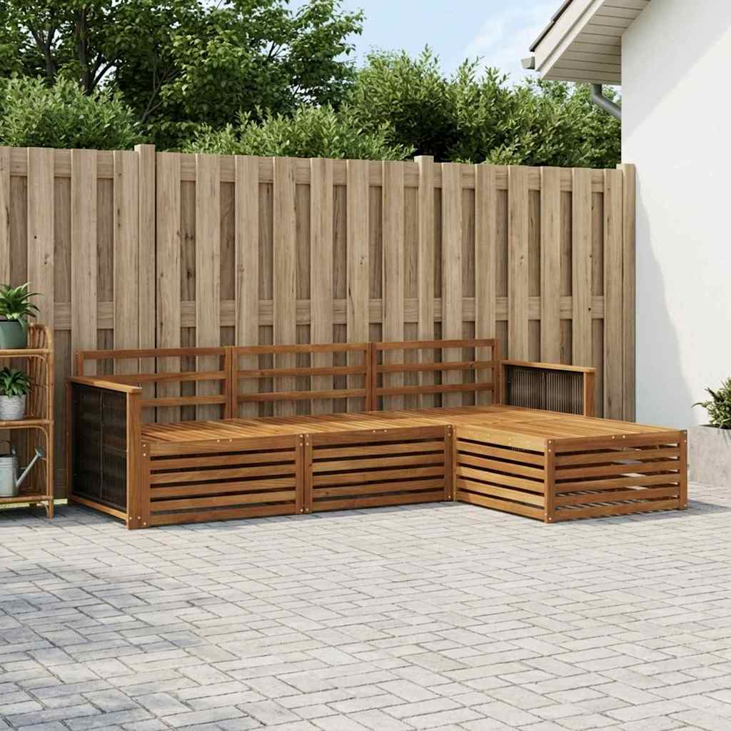 Buiten bankenset Naturel 249 x 162,5 x 73 cm Massief Acaciahout