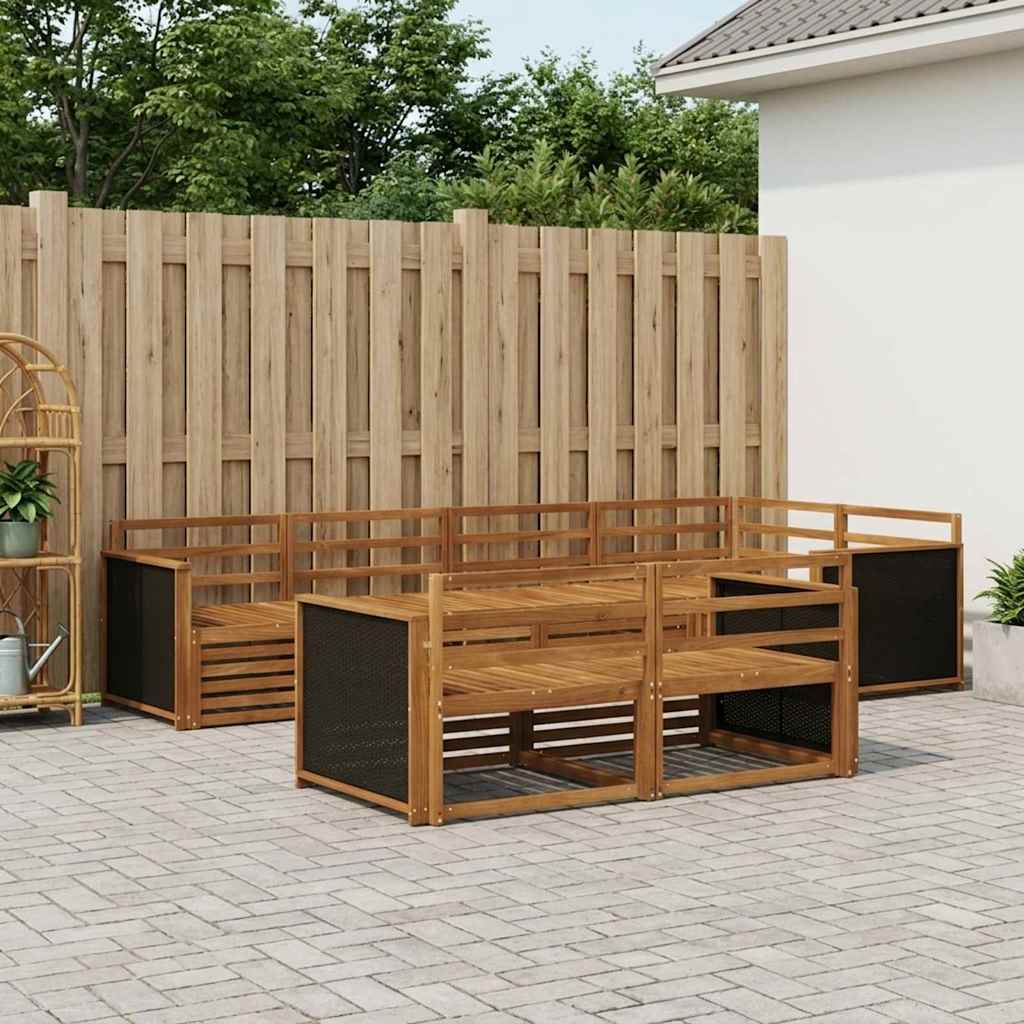 Buiten bankenset 7 pcs Naturel – afbeelding 1
