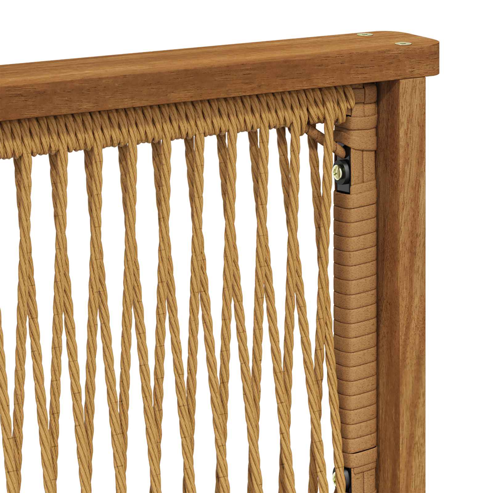 Buiten bankenset met kussen 7 pcs Naturel en lichtgrijs – afbeelding 5