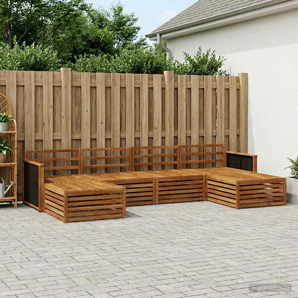Sofa-Sets 6 pcs Massief Acaciahout