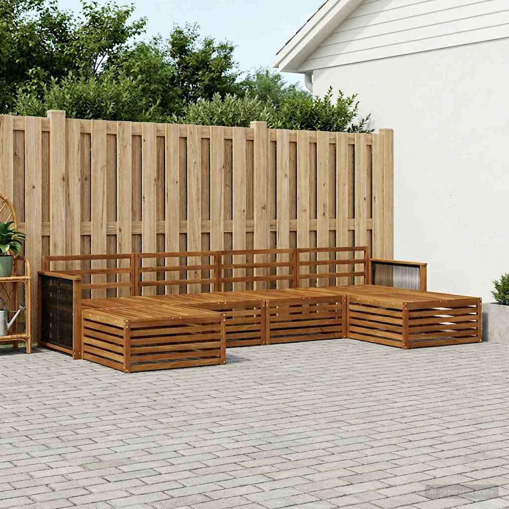 Sofa-Sets 6 pcs Massief Acaciahout