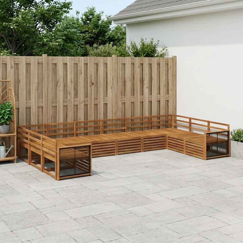 Sofa-Sets 10 pcs Massief Acaciahout – afbeelding 1