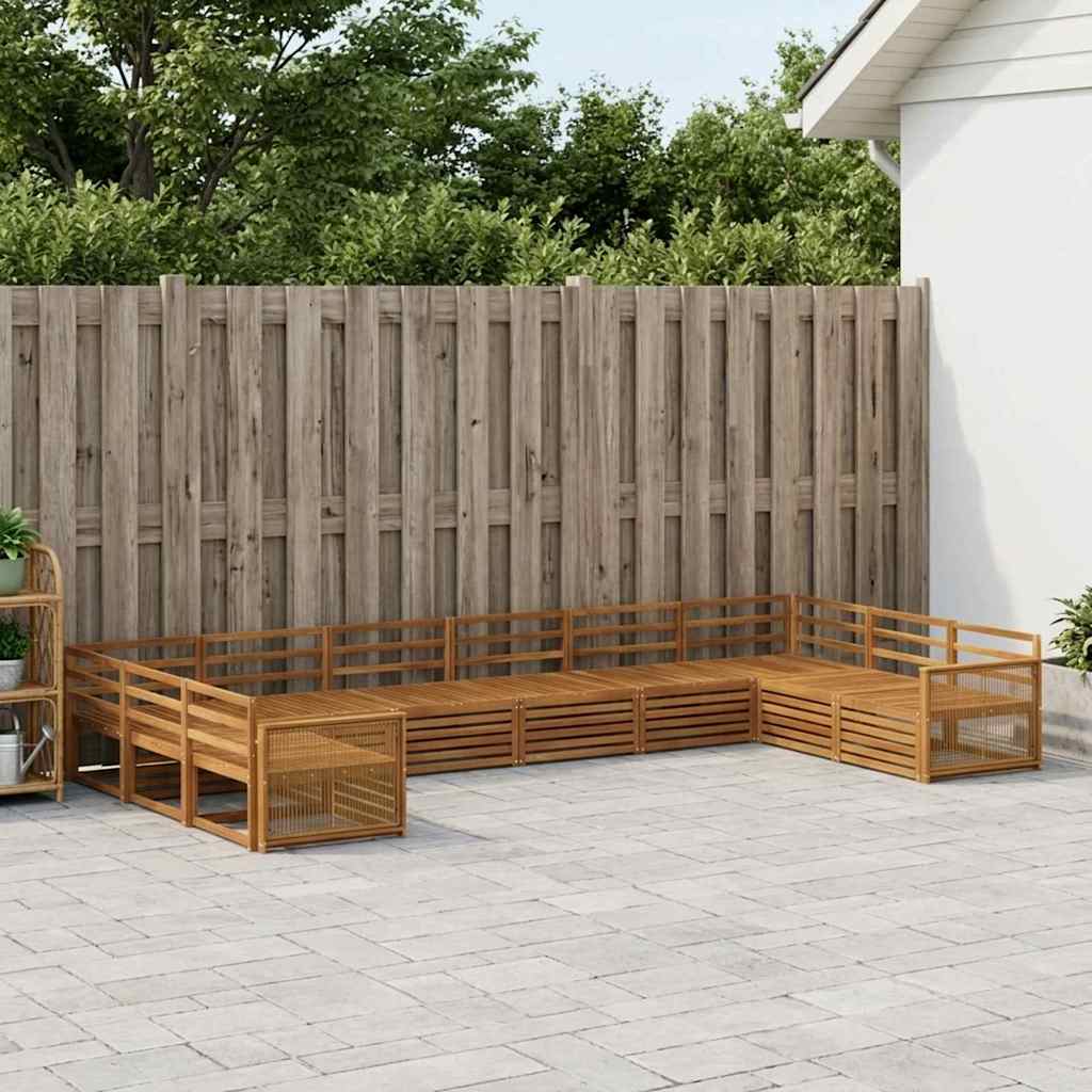 Sofa-Sets 10 pcs Massief Acaciahout – afbeelding 1
