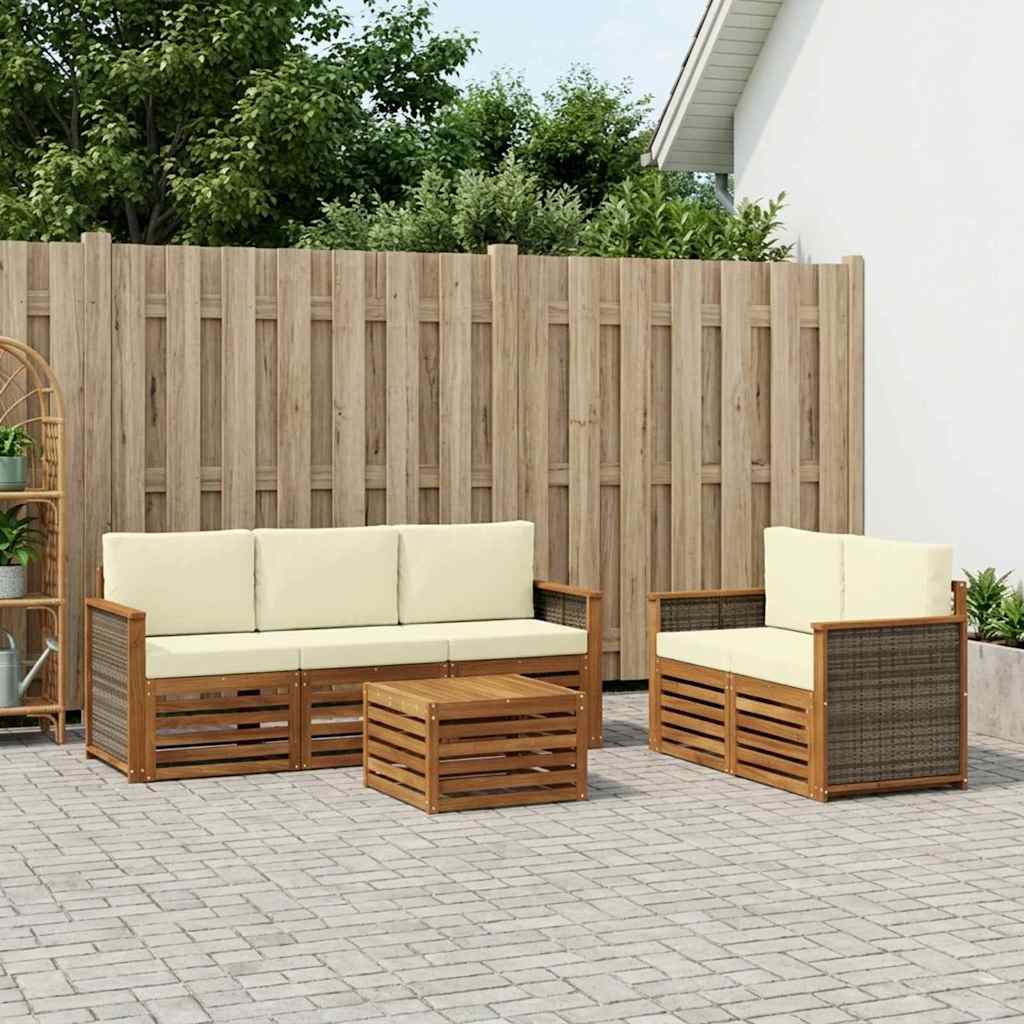Sofa-Sets 6 pcs Massief Acaciahout