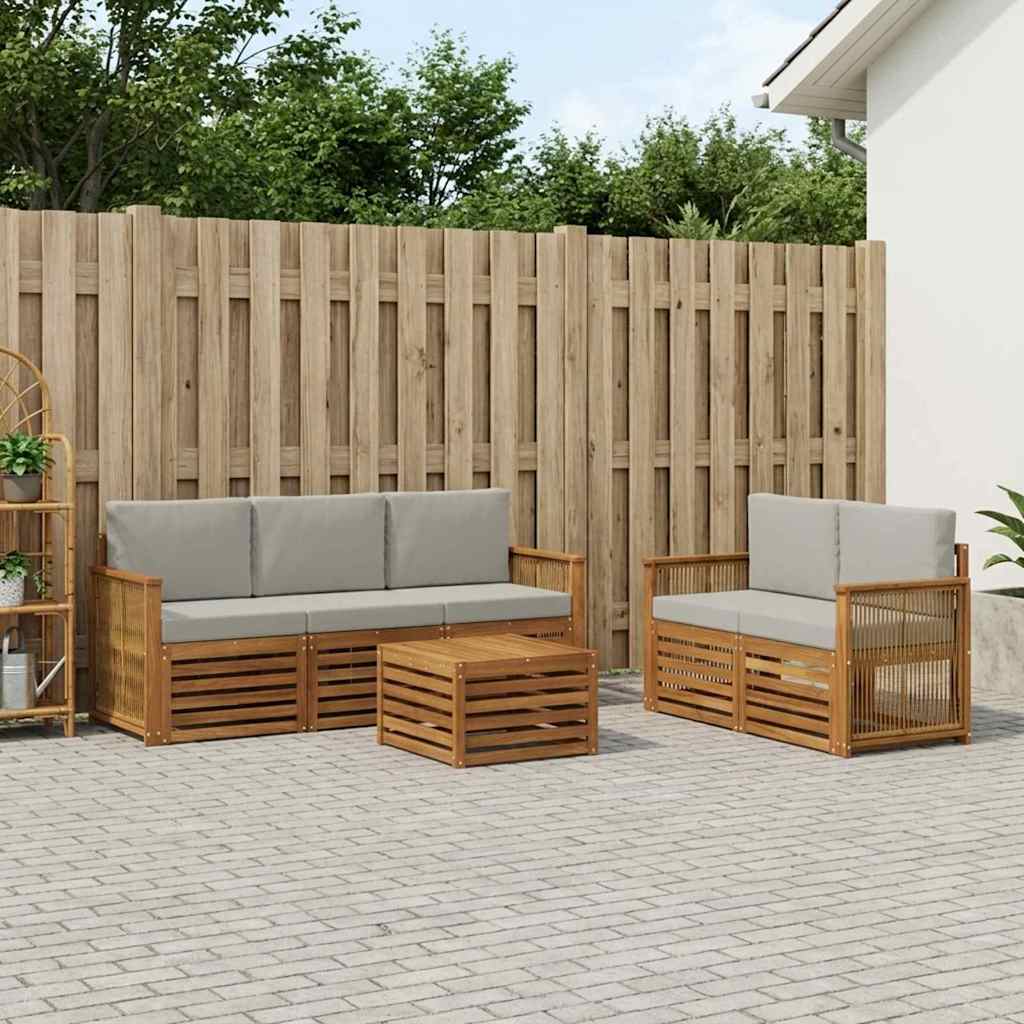 Sofa-Sets Massief Acaciahout – afbeelding 1