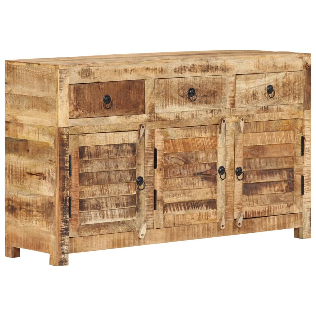 Dressoir 110x30x65 cm massief mangohout – afbeelding 1