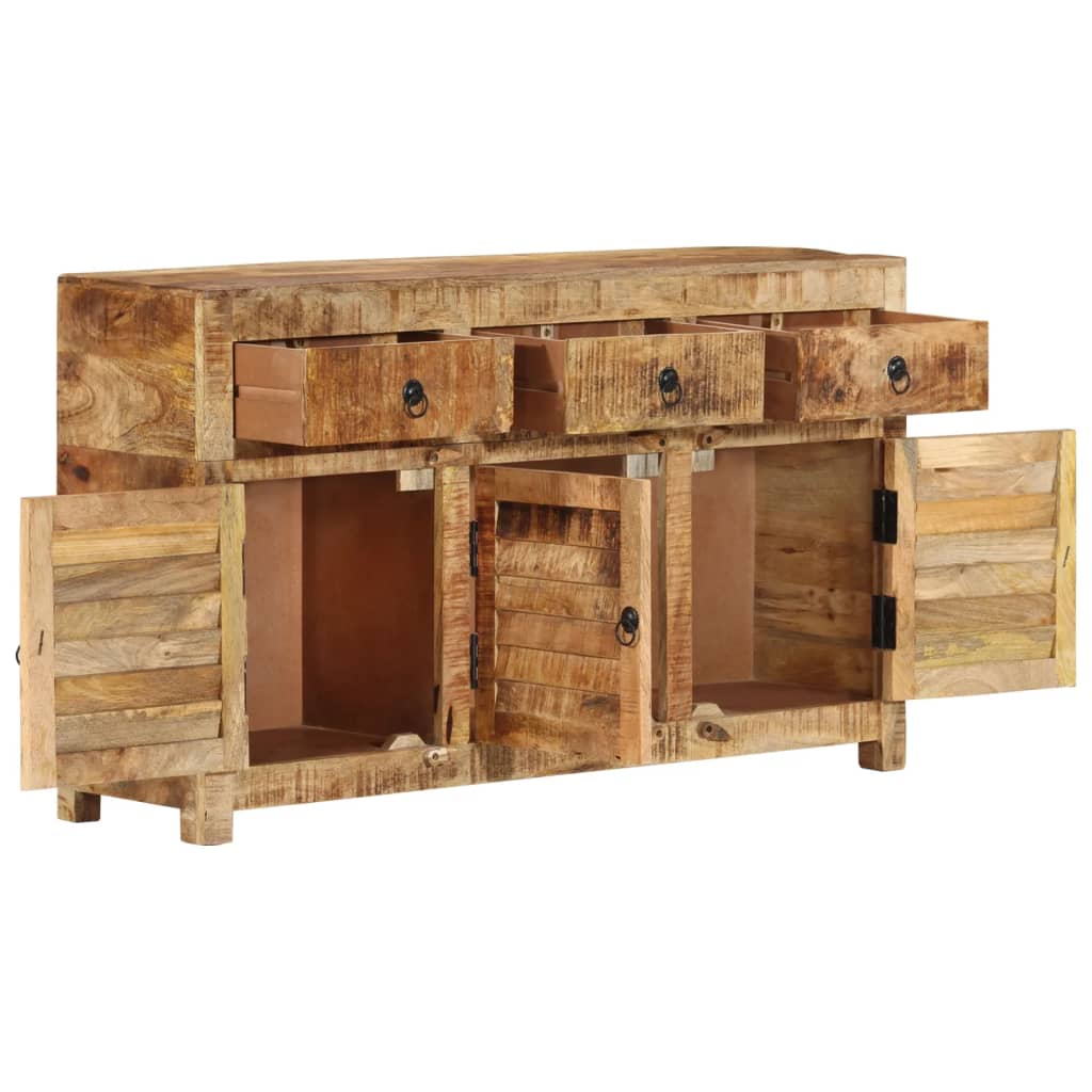 Dressoir 110x30x65 cm massief mangohout – afbeelding 2