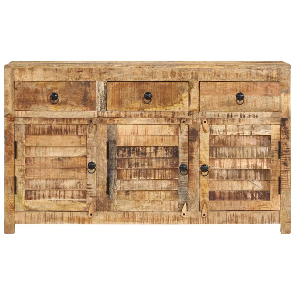 Dressoir 110x30x65 cm massief mangohout – afbeelding 3