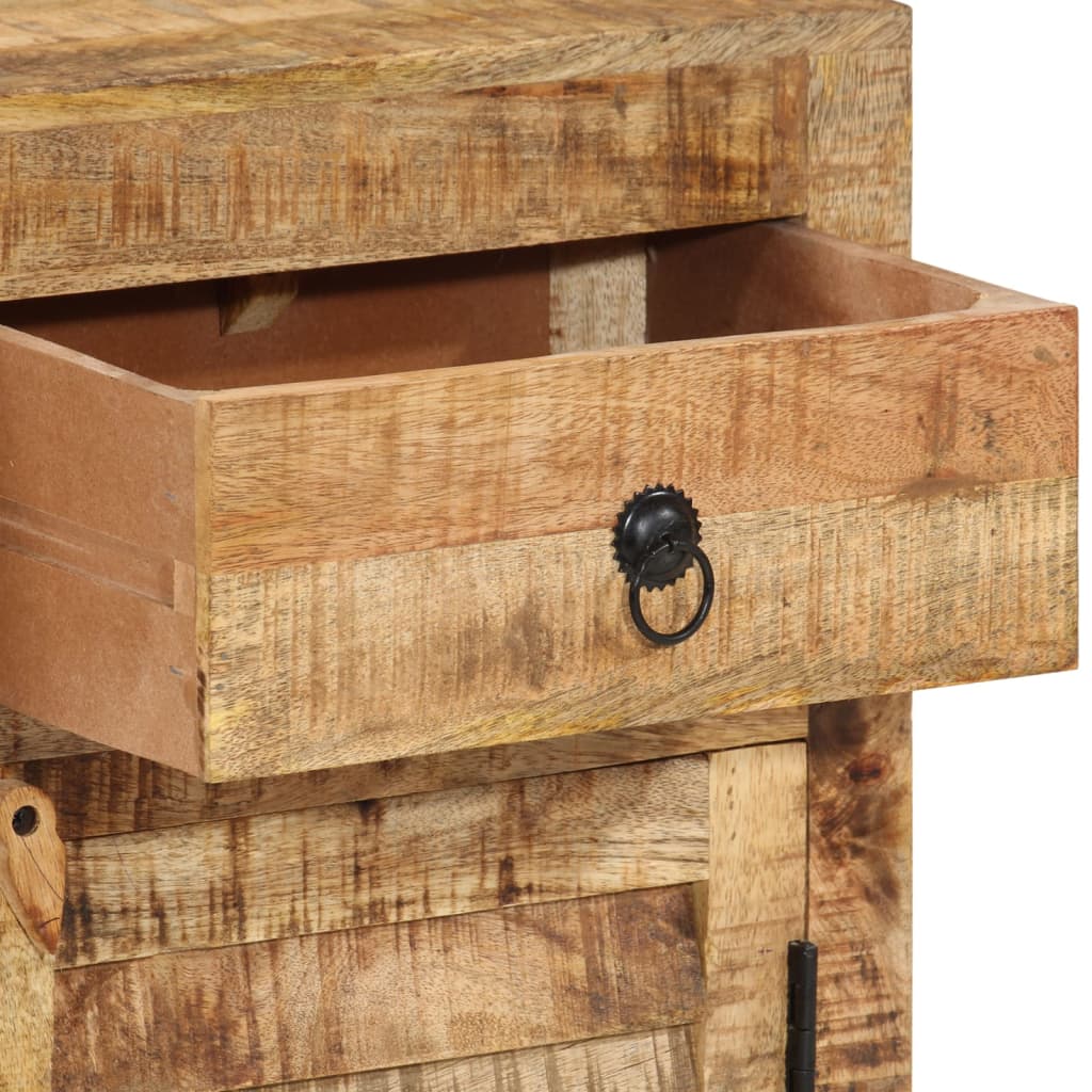 Dressoir 110x30x65 cm massief mangohout – afbeelding 8