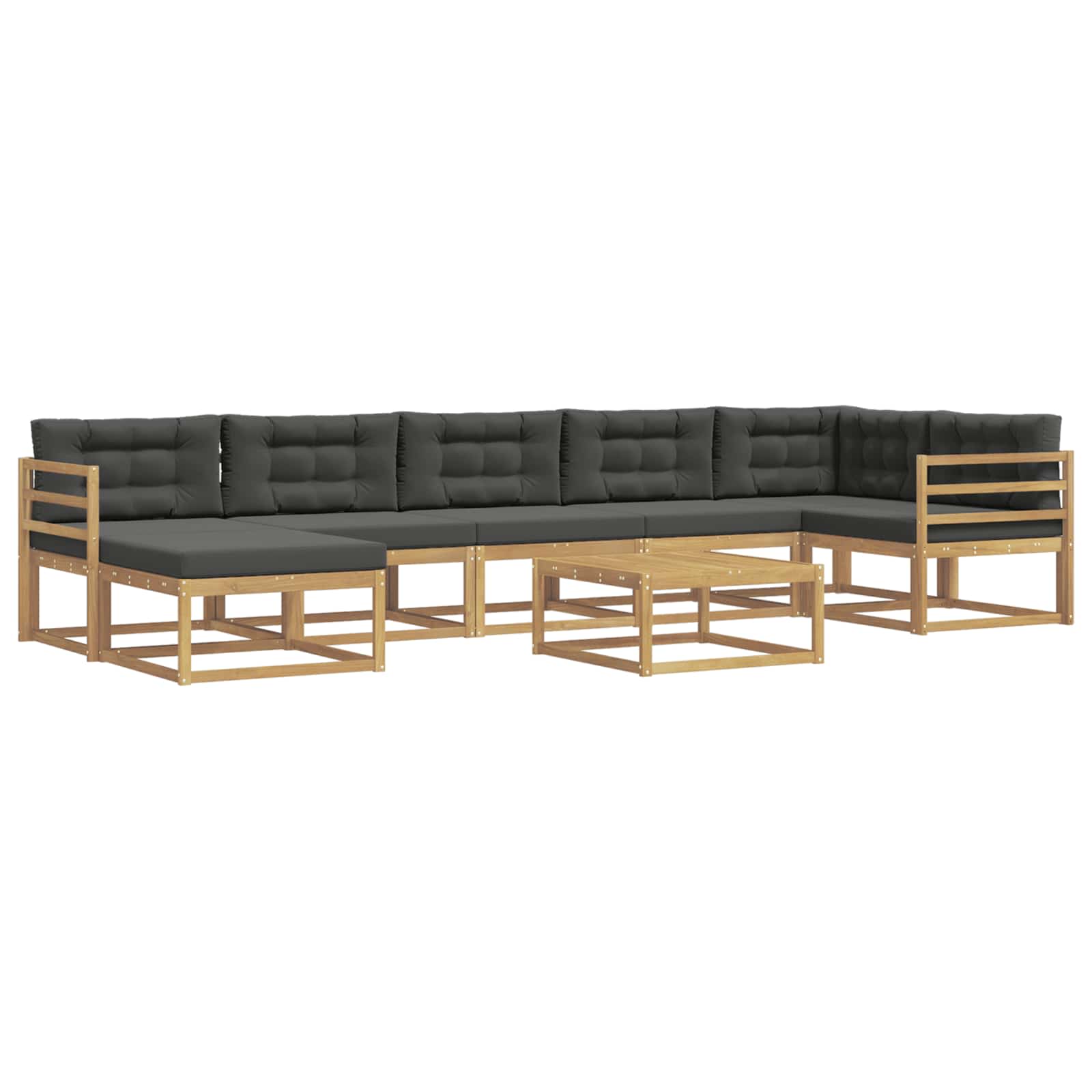 Buiten bankenset 8 pcs Wit en antracietkleurig – afbeelding 2