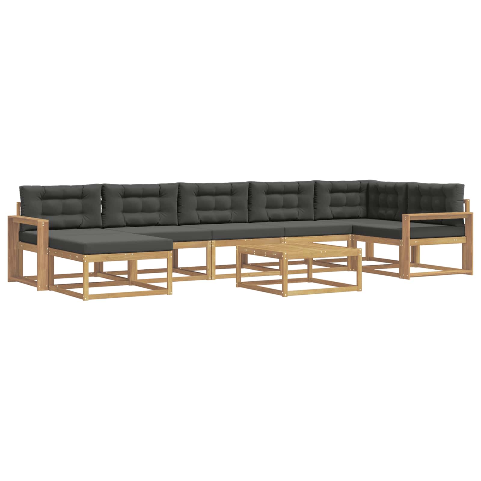 Buiten bankenset 8 pcs Wit en antracietkleurig – afbeelding 2