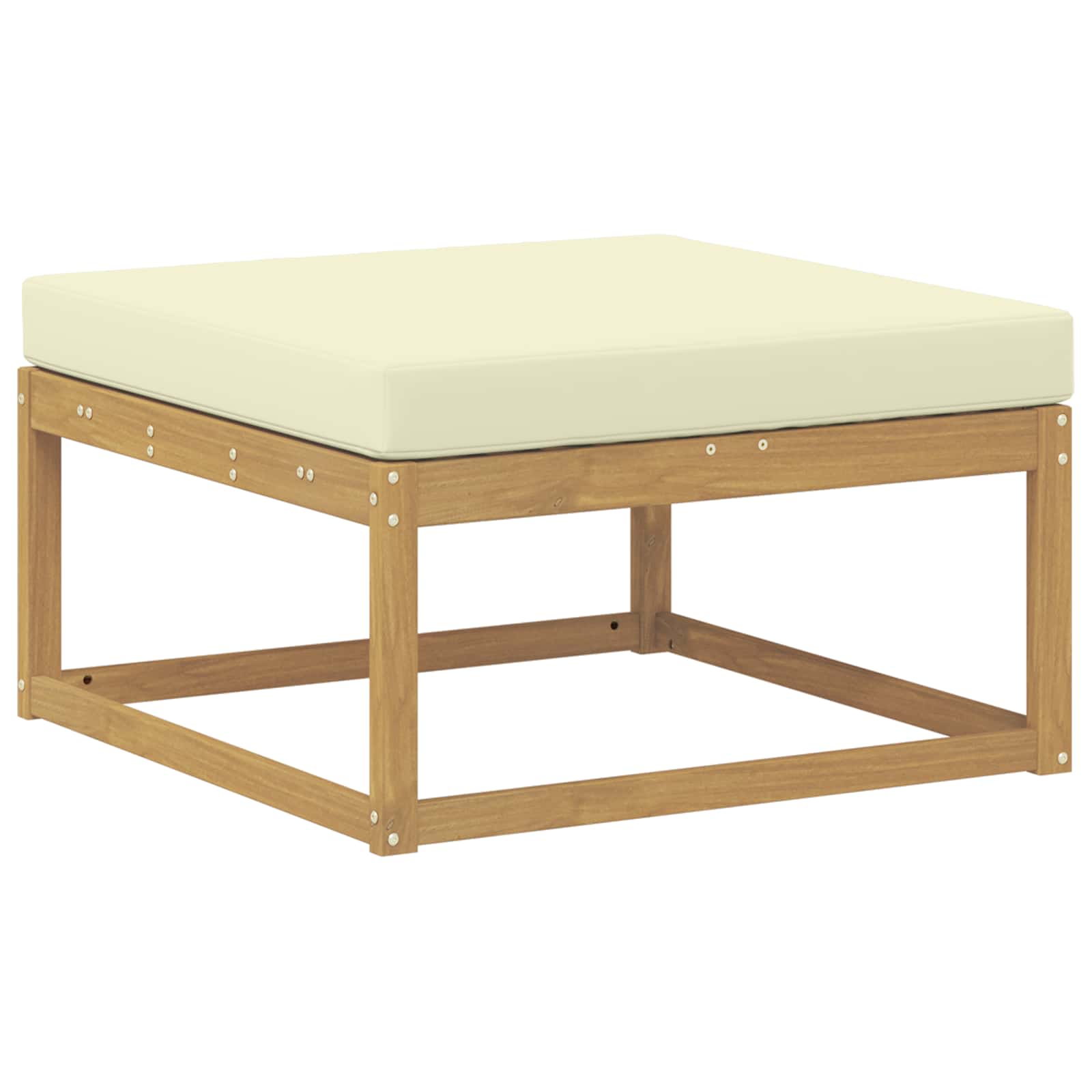 Buiten bankenset 8 pcs Wit en crèmekleurig – afbeelding 4