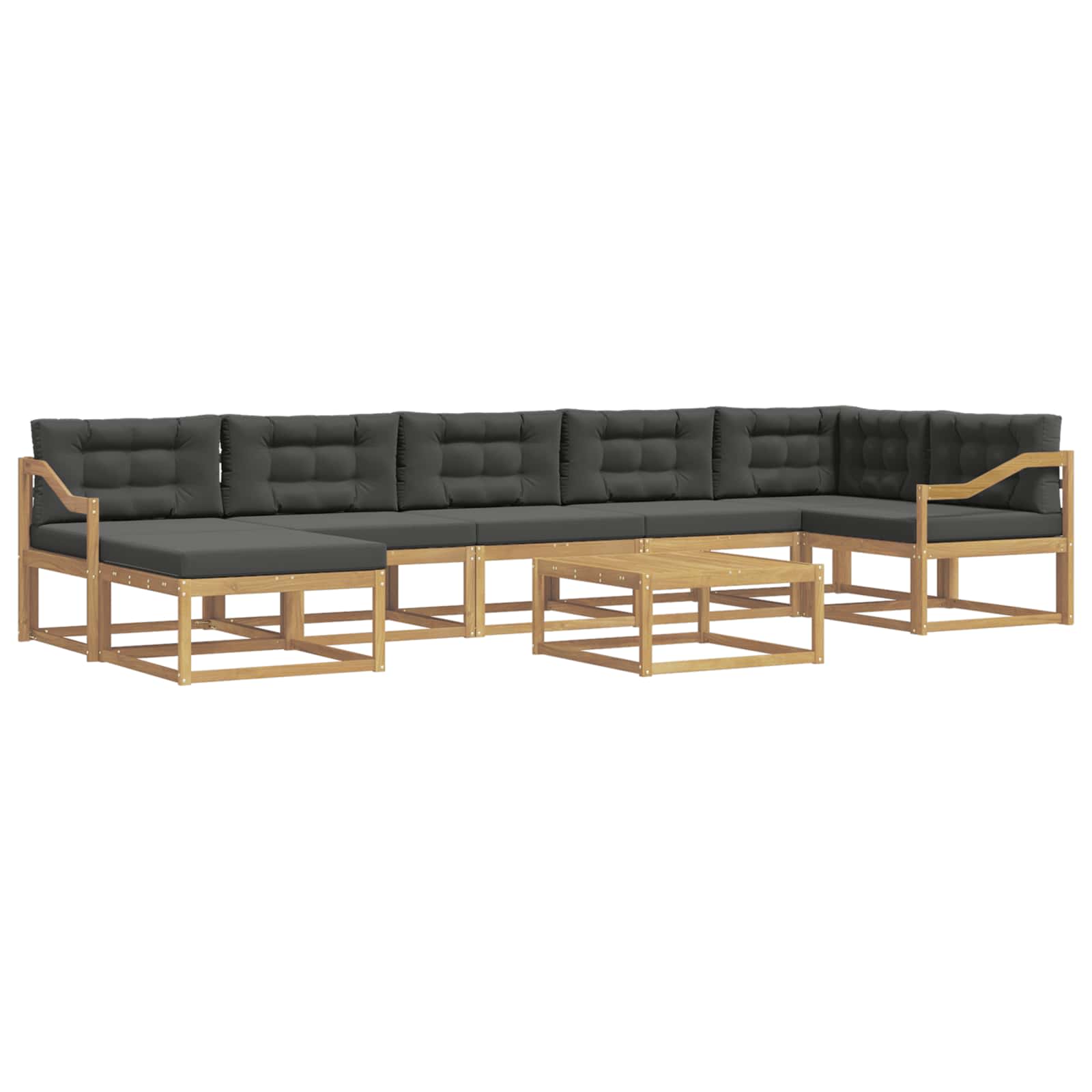 Buiten bankenset 8 pcs Wit en antracietkleurig – afbeelding 2