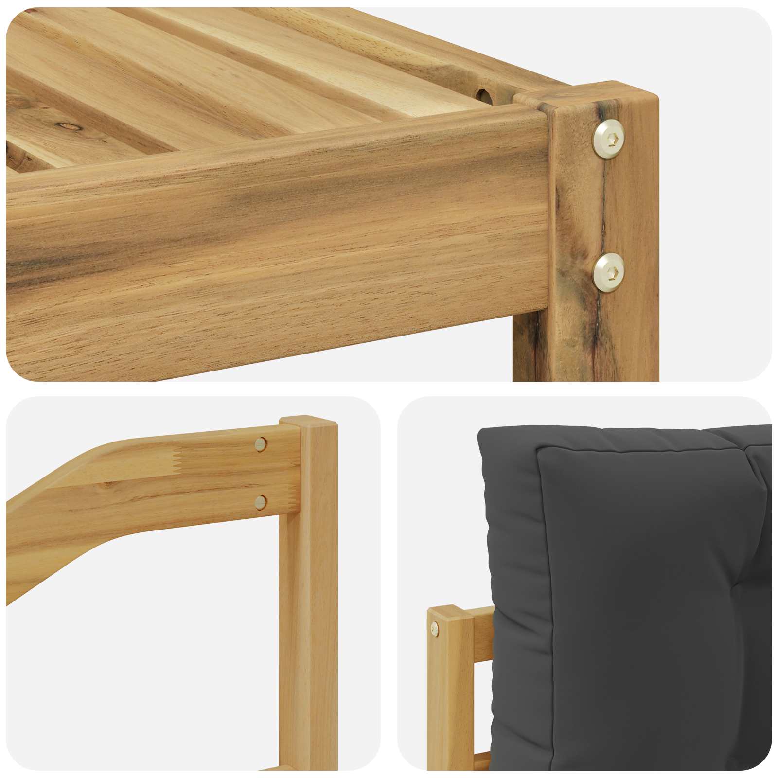 Buiten bankenset 8 pcs Wit en antracietkleurig – afbeelding 7