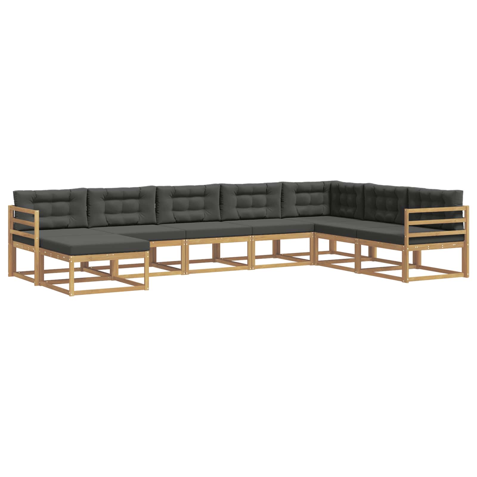 Buiten bankenset 8 pcs Wit en antracietkleurig – afbeelding 2