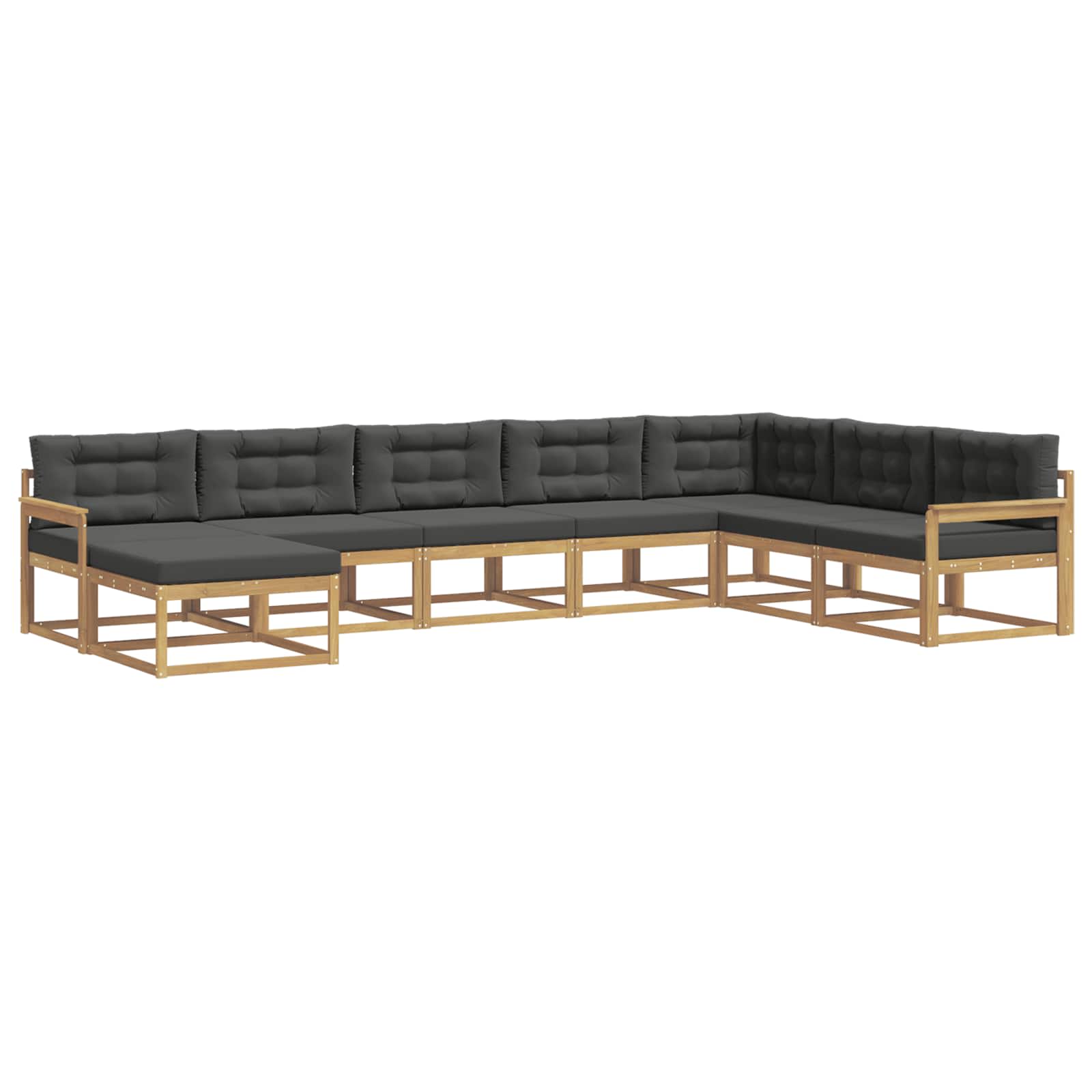 Buiten bankenset 8 pcs Wit en antracietkleurig – afbeelding 2