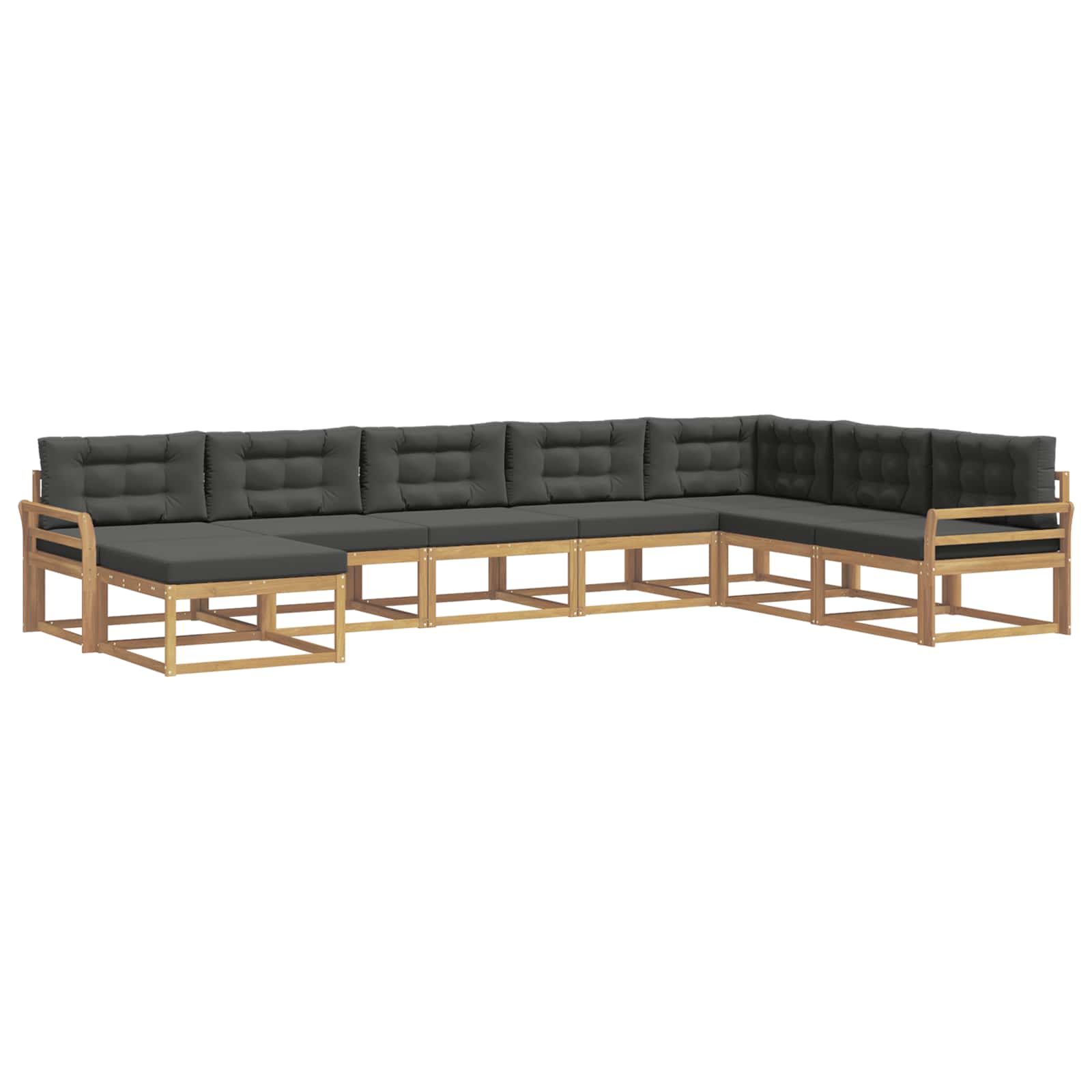 Buiten bankenset 8 pcs Wit en antracietkleurig – afbeelding 2